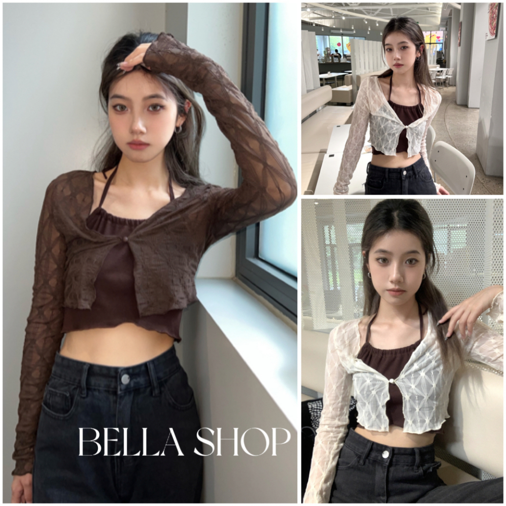 bella-เสื้อคลุมซีทรู-เสื้อสายเดี่ยวคล้องคอ-เซ็กซี่-ดีไซต์เก๋-แมชลุคสุดแซ่บๆ