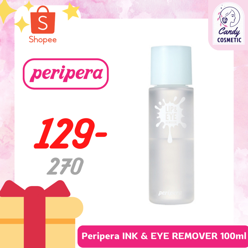 พร้อมส่ง-ขายส่ง-ส่งไว-peripera-ink-amp-eye-remover-100ml-ผลิตภัณฑ์ทำความสะอาดดวงตา-และริมฝีปาก-ของแท้ฉลากไทย