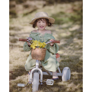 จักรยานมินิมอลมีตะกร้าสานหน้ารถ สำหรับเด็ก 2-6 ขวบ