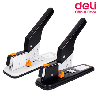 Deli 0399 Heavy Duty Stapler เครื่องเย็บกระดาษ 210 หน้า (คละสี 1 เครื่อง) แม็คเย็บรุ่นประหยัดแรง แม็ก แม็ค อุปกรณ์สำนักงาน เครื่องเขียน