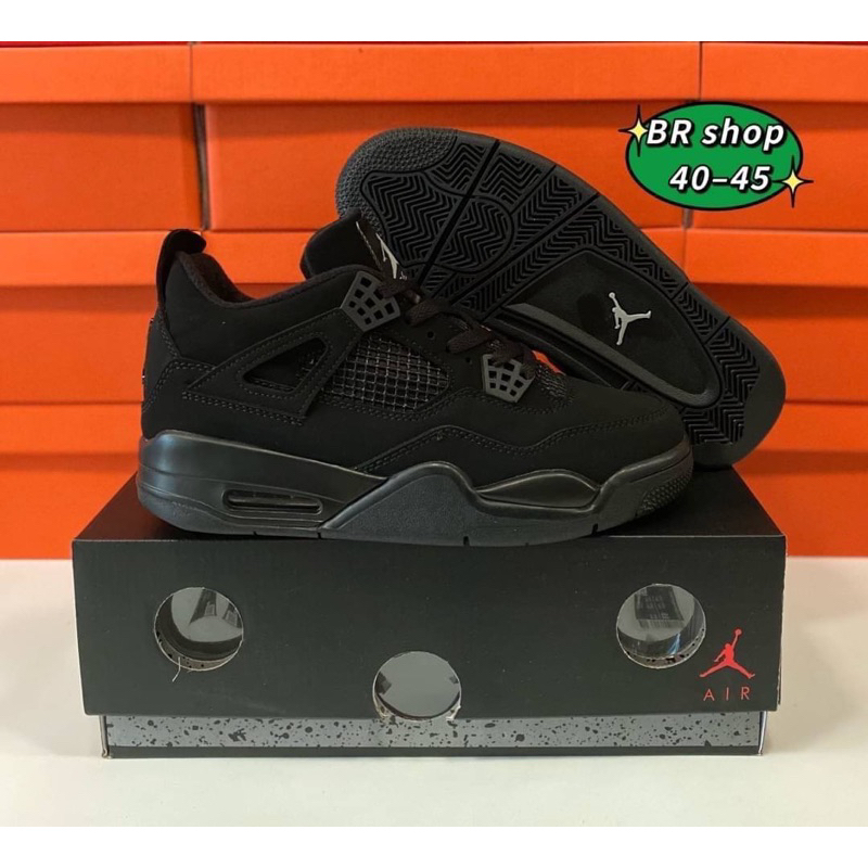 triple black jordans 4