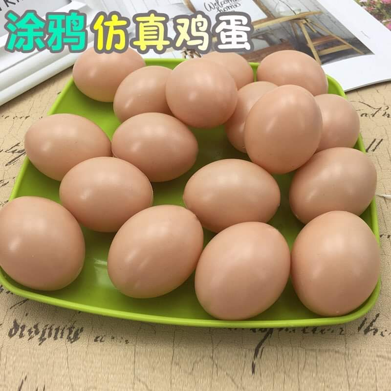 พร้อมส่ง-โมเดลไข่ไก่-ไข่-ไข่ไก่พลาสติก-ตกแต่งร้าน-ตกแต่งบ้าน-พร๊อพถ่ายรูป-ไข่ปลอม