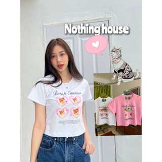 🏡 Nothing house 😻💗เสื้อครอปเเมว British หัวใจ