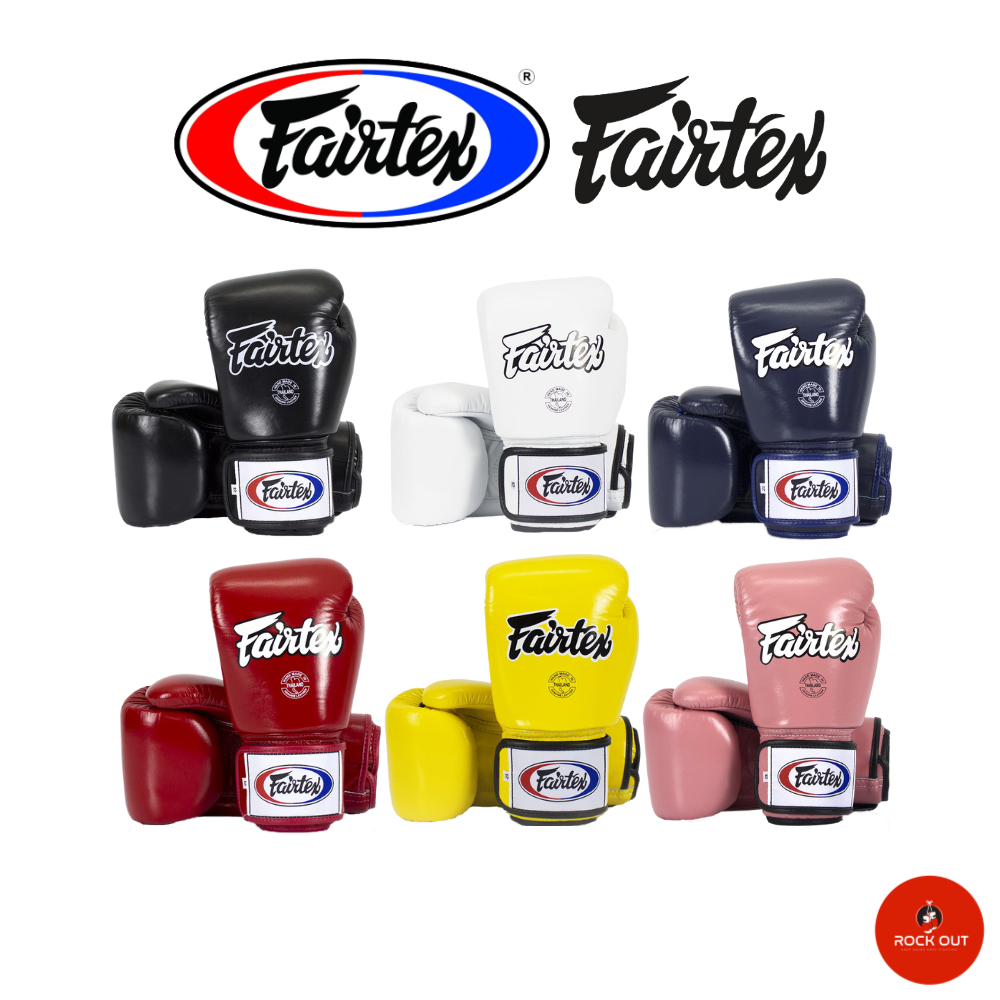 ภาพหน้าปกสินค้านวมชกมวย Fairtex Muay Thai Boxing Gloves BGV1 Genuine Leather หนังแท้ Training Sparring gloves Pls place 1 pair/order