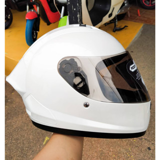 หมวกกันน็อค RIDER R1X รุ่นใหม่ สีขาว(White)  นวมถอดซักได้ คุ้มค่า ราคาถูก