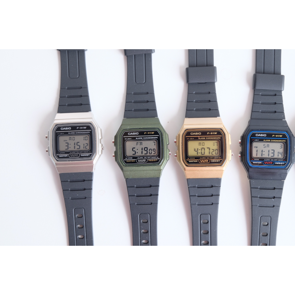 casio-f91-แท้-มีครบทุกสี-รับประกันศูนย์1ปี-รับประกันร้าน1ปี-อุปกรณ์ครบ