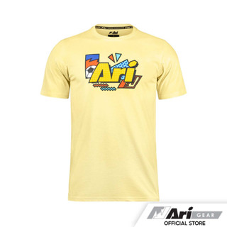 ARI FESTIVE COLORFUL LIFESTYLE TEE - YELLOW/YELLOW/BLACK เสื้อยืด อาริ คัลเลอร์ฟลู ไลฟ์สไตล์ สีเหลือง