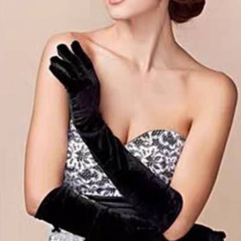 ภาพหน้าปกสินค้าCELEB ⁓ถุงมือเจ้าสาวผ้าซาติน ผ้าลูกไม้ สําหรับผู้หญิง