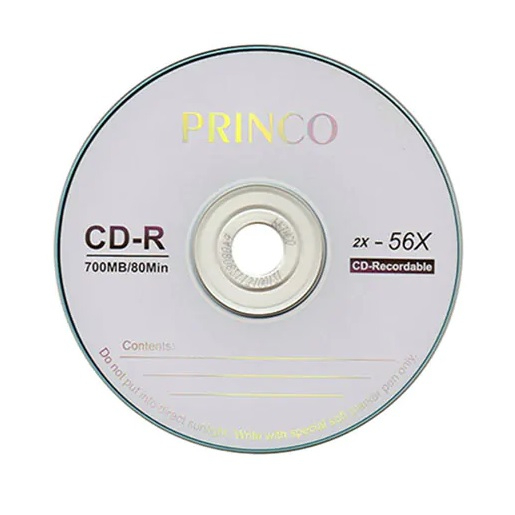 แผ่นซีดี-princo-cd-r-56x-ความจุแผ่น-700-mb-80-นาที-ยี่ห้อ-princo-ของแท้-princo-cd-r-80-minute-recordable-cd-r