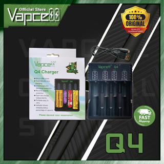 Vapcell Official Store Q4 รางชาร์จถ่านVapcell เครื่องชาร์จถ่าน 4ก้อน ยี่ห้อvapcell แท้💯%
