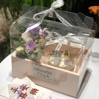 จัดส่งภายใน24ชม. กล่องใส่ขนม กล่องใส่ดอกไม้ ตุ๊กตา แบบมีหูหิ้ว กล่องเค้กดอกไม้