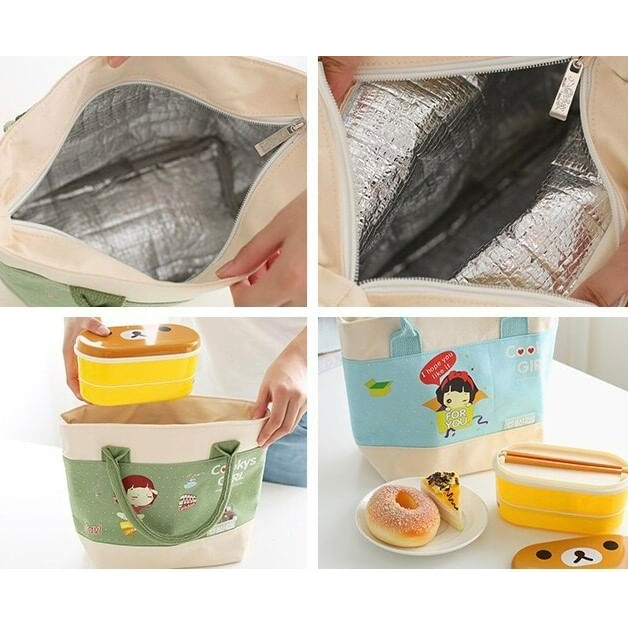 กระเป๋าผ้าเก็บอุณหภูมิลายแฟนซี-cookys-girl-bag