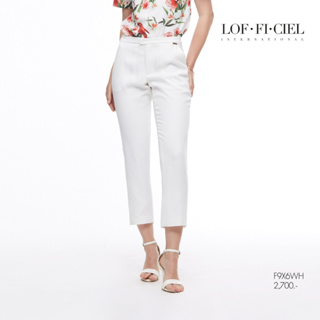 Lofficiel กางเกงขาวยาว กาง﻿เ﻿กงผู้หญิง BUSINESS PANTS กางเกงขายาว สีขาว (F9X6WH)