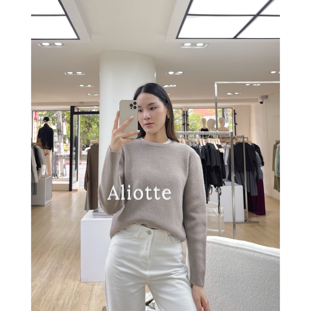 aliotte-kastia-sweater-สเวตเตอร์ไหมพรมคอกลม