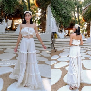 ภาพหน้าปกสินค้าDYCROP2013/DYPANT2008 Coco crop and Gypsy Pants เกาะอก และกางเกงผ้าดิบ ผ้าฝ้าย 100% ทรงวินเทจ กึ่งโบฮีเมียน ที่เกี่ยวข้อง