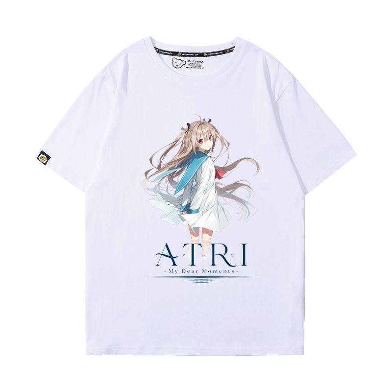 anime-atri-my-dear-moments-เสื้อยืดลำลองแขนสั้นผ้าฝ้ายสองมิติสำหรับบุรุษและสตรี