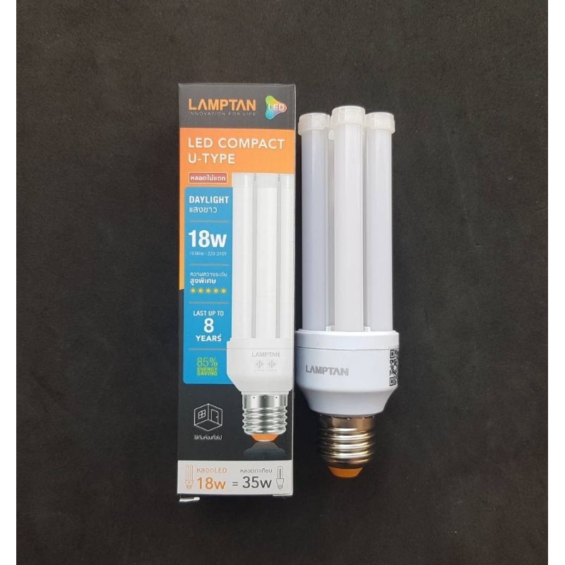 lamptan-หลอดไฟ-led-compact-u-type-18w-แสงขาว-หลอดตะเกียบ