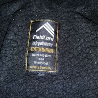 เสื้อฟรี๊ซขนแกะ oversize ตัวใหญ่ field core เสื้อกันหนาวสีดำ อก 46