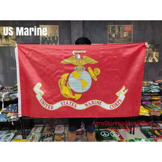 ธง US Marine กองทัพเรือสหรัฐ พร้อมส่งร้านคนไทย
