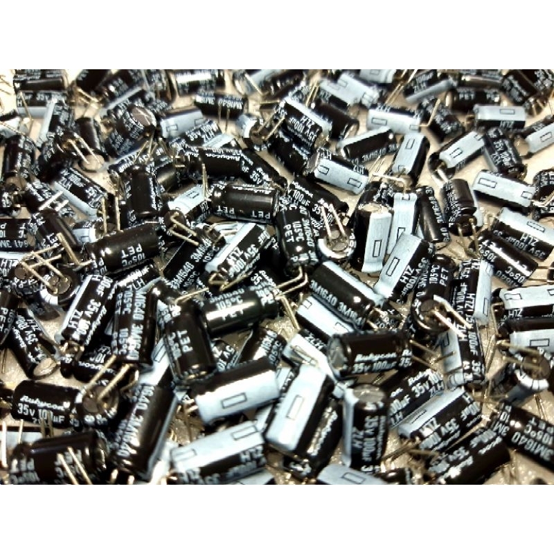 Rubycon ZLH 100uf 35v (ตัดขา) (ราคา5ตัว) capacitor ตัวเก็บประจุ ...