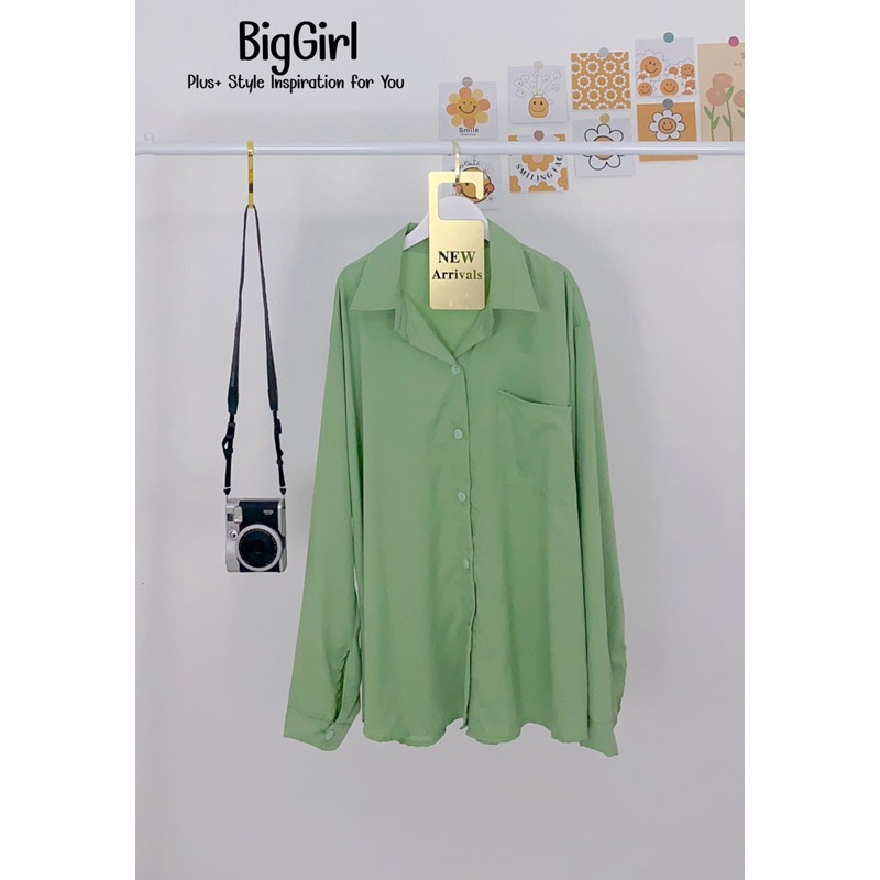 basic-simply-shirt-เสื้อเชิ้ตคอปก-แขนยาวมีถึงไซค์62