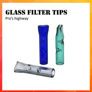 ข้อแก้ว Glass filter tip คละสี พร้อมส่ง!