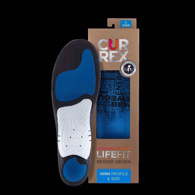 พร้อมส่งCurrex Lifefit แผ่นรองรองเท้า อุ้งเท้าสูงสีฟ้า สีเหลือง และ แบน ...