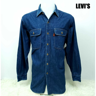 เสื้อเชิ้ต Levis อก 44 รุ่น Workwear ผ้าหนานุ่ม Made in Japan