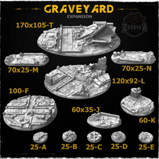 Graveyard bases ฐานโมเดล warhammer 40k [Designed by Zabavka]