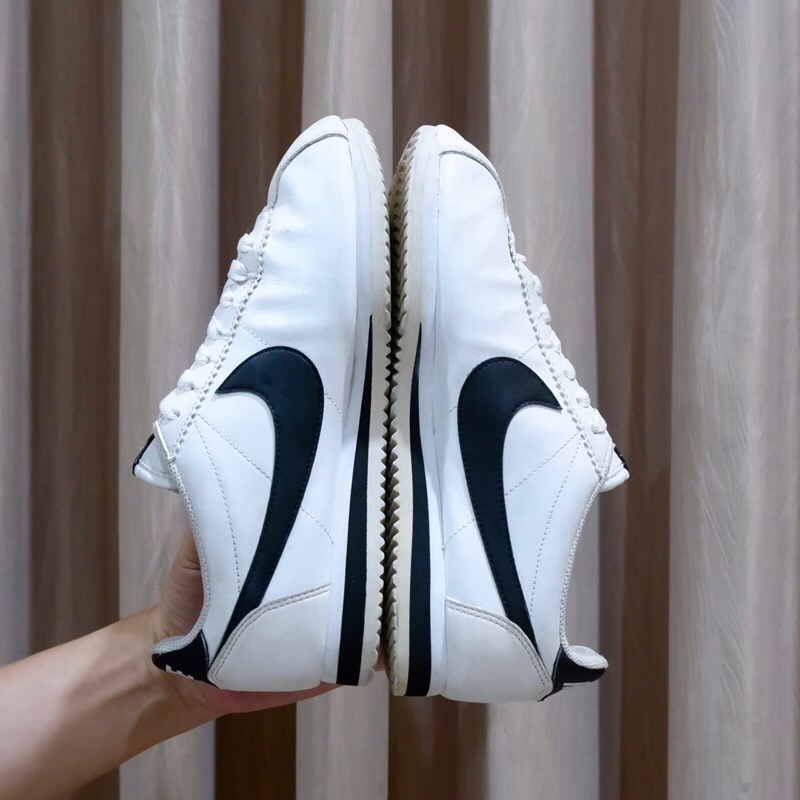 มือสองของแท้-nike-classic-cortez-leather-รองเท้าผ้าใบหนังต่ำสำหรับผู้ชายและผู้หญิง