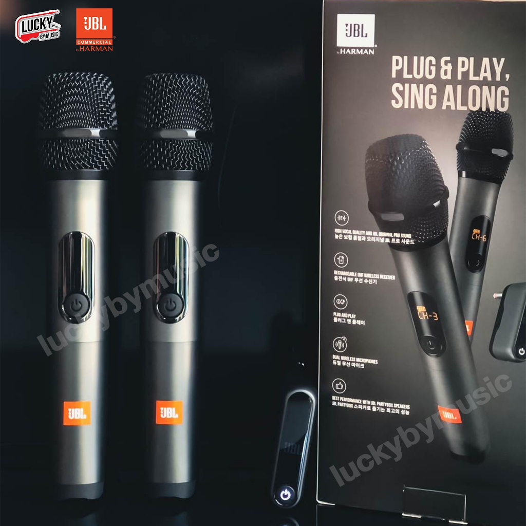 พร้อมส่ง-ไมค์ลอย-jbl-ไมโครโฟน-ไวเลส-wireless-microphone-set-microphone-amp-wireless-ของแท้-ประกันศูนย์ไทย