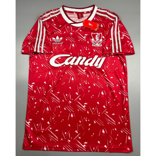 เสื้อบอล ย้อนยุค ลิเว่อพูล เหย้า 1989 Retro Liverpool Home ลายไผ่  เรโทร คลาสสิค 1989-91