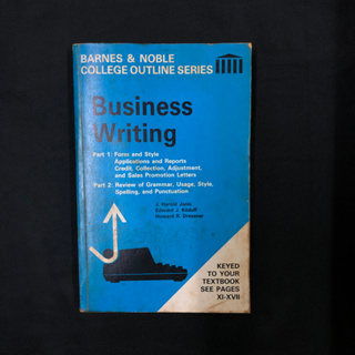Business Writing (Barnes & Noble College Outline Series) / J. Harold Et Al Janis มือสอง