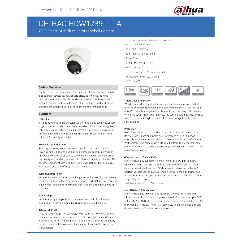 dahua-กล้องวงจรปิด-ระบบนาล็อก-มีไมค์-รุ่น-hac-hdw1239tp-il-a-s2-ความละเอียด-2-ล้านพิกเซล-ภาพสี-24-ชม