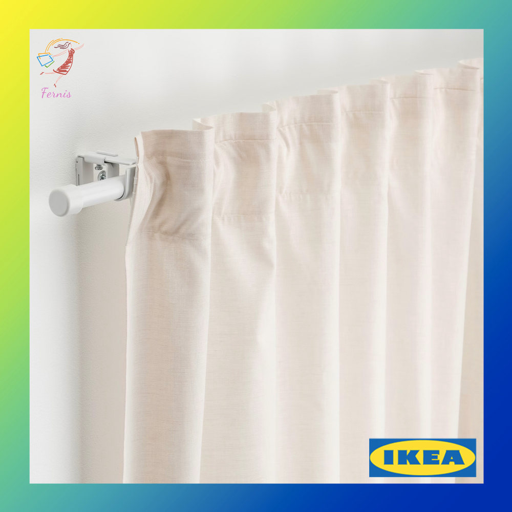 ชุดราวผ้าม่าน-รางคู่-รางเดี่ยว-บีเครฟทา-อิเกีย-curtain-rod-set-bekr-fta-ikea-120-210cm