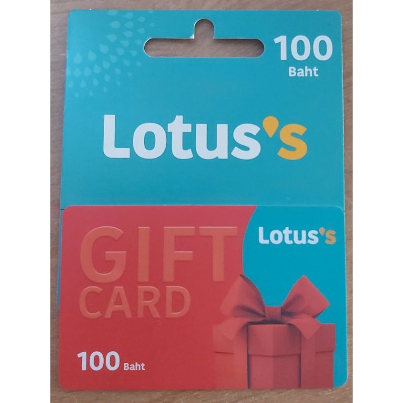 ภาพหน้าปกสินค้าบัตรโลตัส มูลค่า 100 บาท Lotus's Gift Card 100 baht