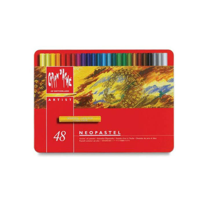 Caran d'ache(คารันดาช) NEOPASTEL สีชอล์คน้ำมัน 48 สี เกรดอาร์ทติส