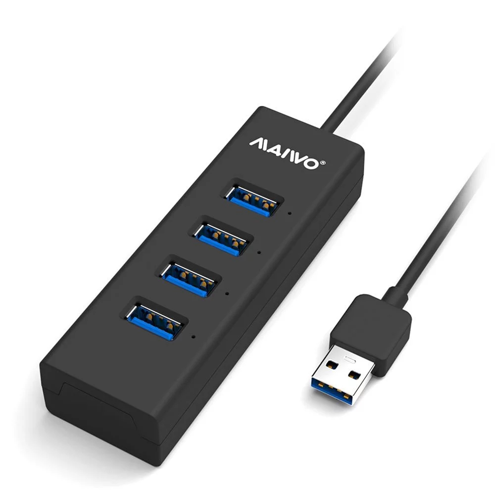 maiwo-kh304-bk-usb3-0-hub-with-4-ports-ยูเอสบีฮับ-4-พอร์ต-ของแท้-ประกันศูนย์-1ปี