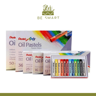 สีชอล์ค เพนเทล Oil Pastels Pentel 12/25/36/50สี สีชอล์ก สีชอก ปลอดภัยสำหรับเด็ก สีชอล์คน้ำมัน PHN Washable Crayons