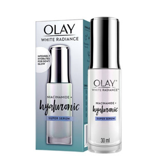 Olay White Radiance Niacinamide + Hyaluronic Super Serum 30 ML โอเลย์ ไวท์ เรเดียนซ์ ไนอะซินาไมด์ + ไฮยาลูรอนิค ซุปเปอร์ เซรั่ม 30 มล.