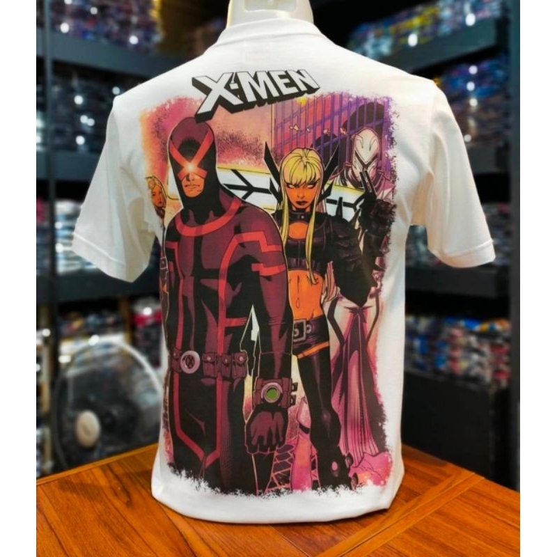เสื้อmarvel-ลาย-x-men-สีขาว-mx-146