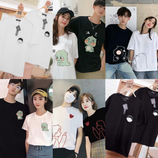 🌈เสื้อคู่ คู่รัก New Minimal (งานฟรีไซส์ คนใส่ S M L ใส่ได้)✅ของแท้100%