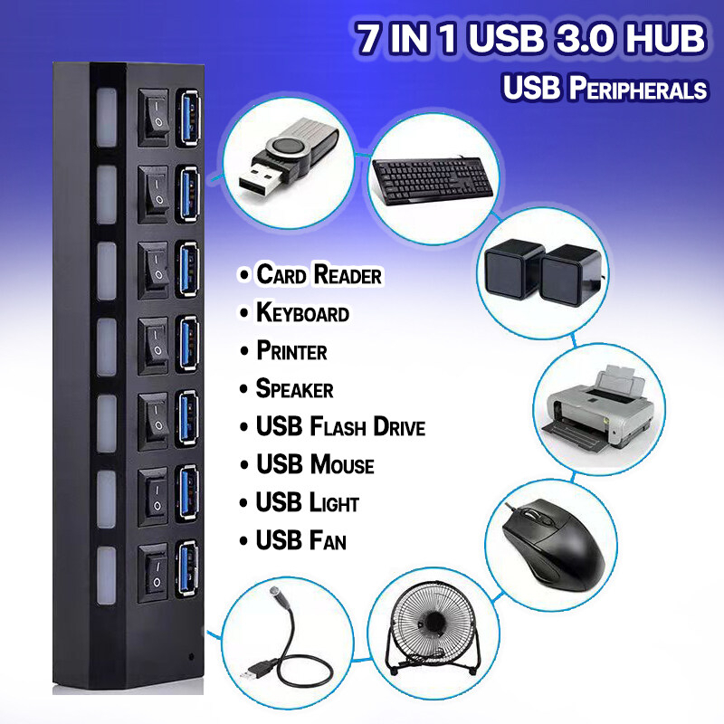 looklikeshop-usb-hub-3-0-มี-4-port-7-port-usb-switch-hi-speed-on-off-3-0-high-speed