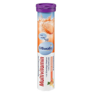 Mivolis Multivitamin วิตามินเม็ดฟู่ 20 เม็ด #ม่วง