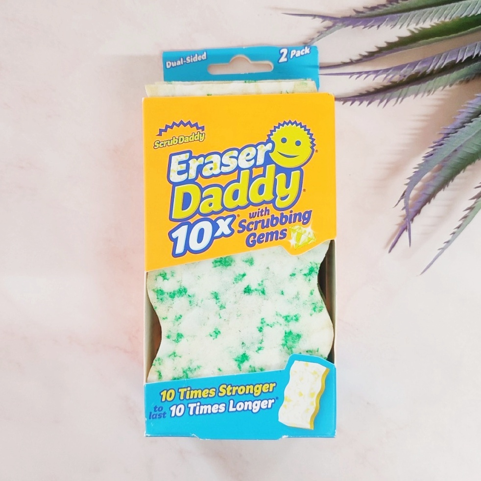 [Scrub Daddy®] Eraser Daddy 10x with Scrubbing Gems DualSided ฟองน้ำ