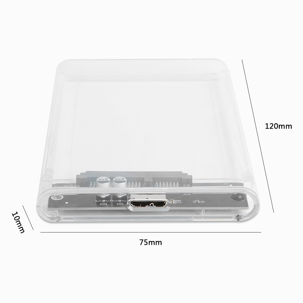 ภาพสินค้าActual  HDD Case SSD Enclosure 2.5inch ฮาร์ดไดรฟ์ USB 3.0 แบบใส รองรับโปรโตคอล UASP สําหรับ 7-9.5 มม. ขนาด 2.5 นิ้ว จากร้าน actual_official_shop บน Shopee ภาพที่ 6