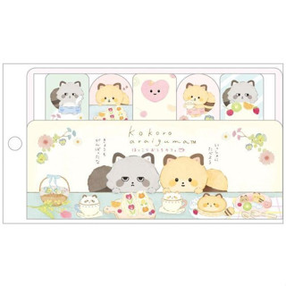 Kokoro raccoon Index Sticky note กระดาษ index กาวในตัว ลายน่ารัก