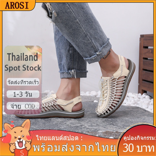 AROSI- 🚚ไทยแลนด์สปอต : พร้อมส่งจากไทย 🔥แตะ รัด ส้น สไตล์ Kenen Sandal ชาย หญิง （5 สี）รองเท้าใหญ่ รองเท้า แตะ รัด ส้น สไต