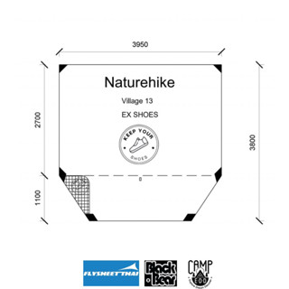 กราวชีท สำหรับ เต็นท์ Naturehike Village 13 Tent (PVC)