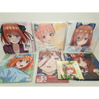 [โปสเตอร์ผ้าลิขสิทธิ์แท้] Kyaratto Kuji Gotoubun no Hanayome - Ichika / Nino / Miku / Yotsuba